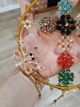 Colgante Atrapasol Cruz 7 Chakras