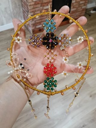 Colgante Atrapasol Cruz 7 Chakras