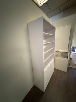 Armario Estantería Blanco 190x92cm con Puertas