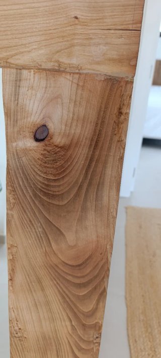 Espejo de madera natural