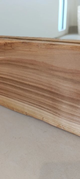 Espejo de madera natural