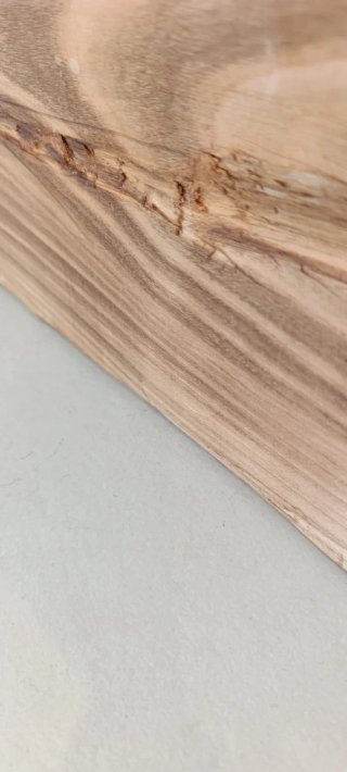 Espejo de madera natural