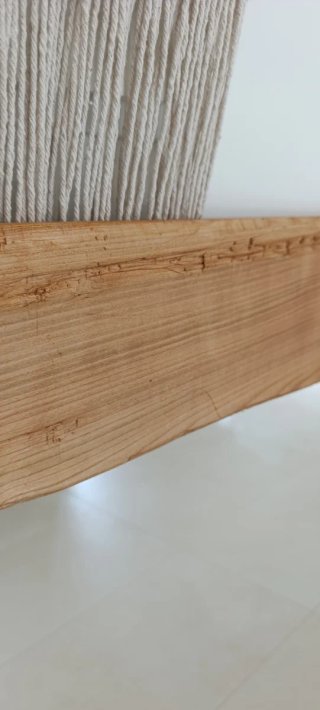 Espejo de madera natural