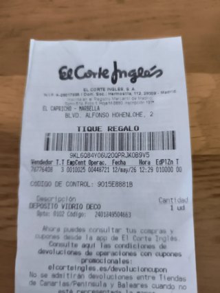 Jarra de vidrio con dispensador