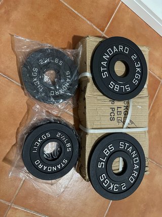 Pack discos pesas 5 lb y 2.5 lb