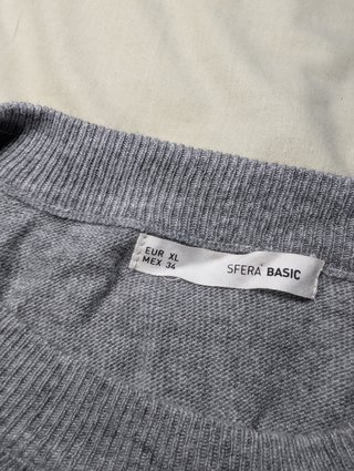 Jersey Sfera gris efecto camisa Talla XL