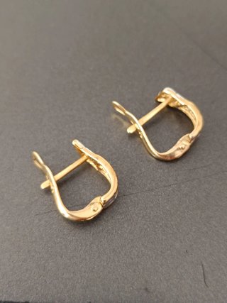 Conjunto de plata bañado en oro 18k
