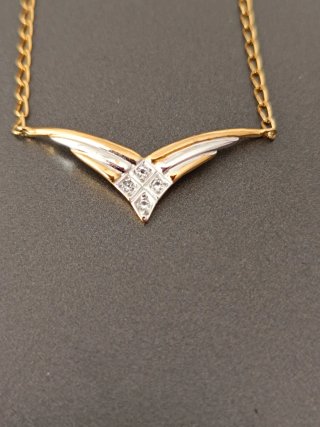 Conjunto de plata bañado en oro 18k