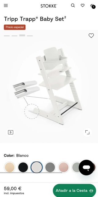 Baby Set Stokke Tripp Trapp (Nuevo)