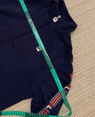 Sudadera Fila Retro Media Cremallera Azul