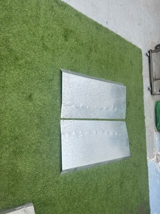 2 Chapas Galvanizadas 1.5mmde 80cm  largo ,40ancho