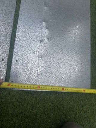 2 Chapas Galvanizadas 1.5mmde 80cm  largo ,40ancho