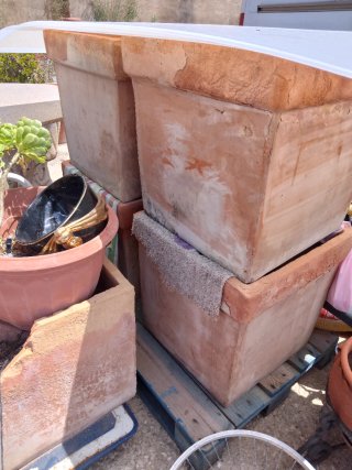 4 Macetas Grandes Terracota