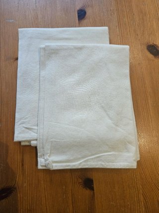 Juego de sábanas Ikea algodón beige