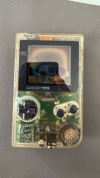 Nintendo Game Boy Pocket transparente+juego tetris