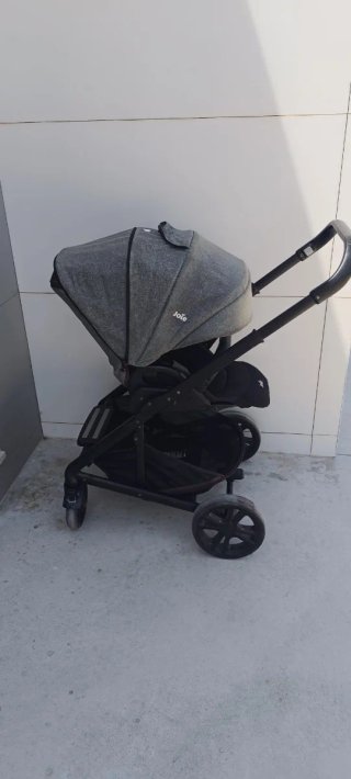 Cochecito Bebé 2 en 1 Joie(Capazo-Silla)gris/negro