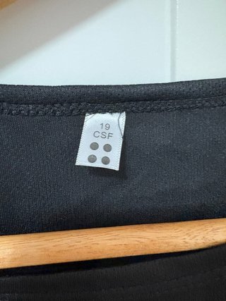 Camiseta deportiva negra