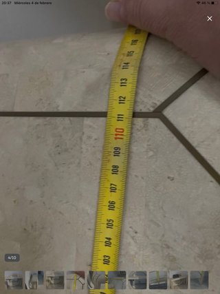 Consola piedra teselada y espejo