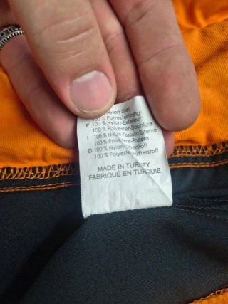 Asics Running Vest Orange Grey Full Zip