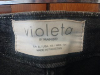 Falda vaquera negra Violeta