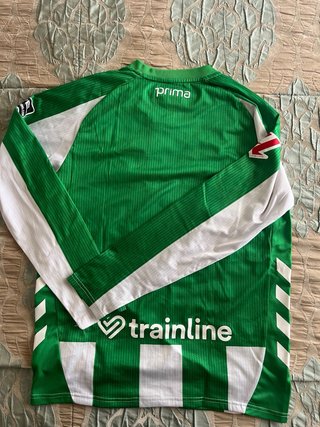 Camiseta Hummel Manga Larga Verde/Blanca