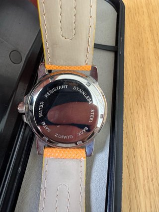 Reloj Joyería Serpil Alicante Naranja y Plateado