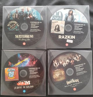 CDs promoción Maldita Records hard rock 15 € c/u