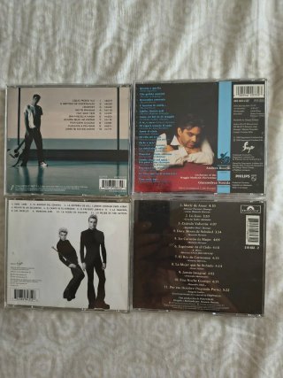 Lote 12 CDs Pop Español: Sanz, Bosé, Cecilia, Mora