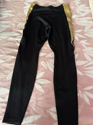 Mallas Nike Negro y Dorado