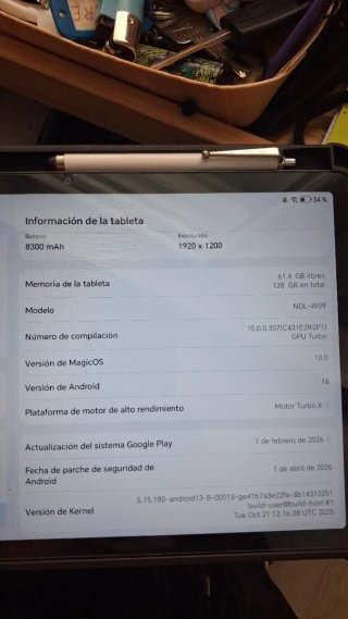 Tablet Honor Negra