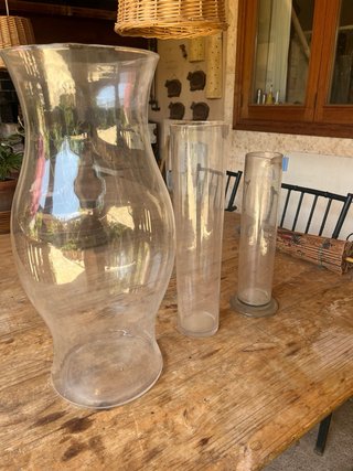 3 Jarrones de Cristal