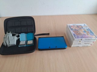 Nintendo 3DS XL Azul + Pack Juegos Inazuma Eleven