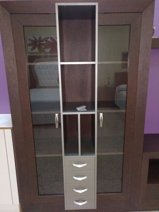 Mueble Comedor MADERA Roble-Nogal 290cm Nuevo Expo