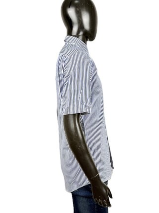 Lacoste Camicia Uomo 39 M Righe Regular Fit Cotone