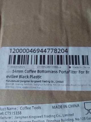 Portafiltro Máquina Café 54mm
