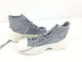 Zapatillas Converse grises y blancas