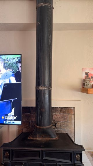 Chimenea de forja para leña