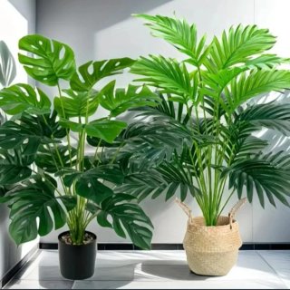 2 Plantas Artificiales Verdes