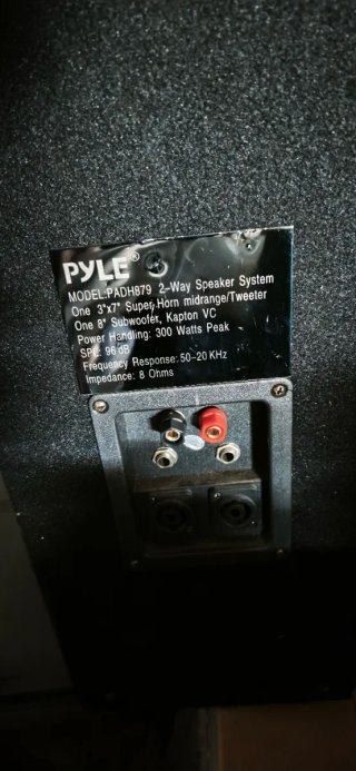 Dos Altavoces Altavoces Pyle + Amplificador Onkyo