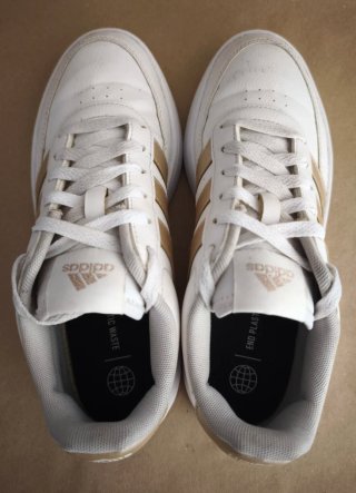 Scarpe Adidas Breaknet 2.0 Bianco Dorato 39.5