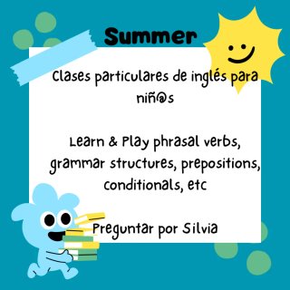 Clases particulares de inglés para niños/as