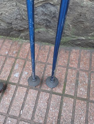 Bastones de trekking azules