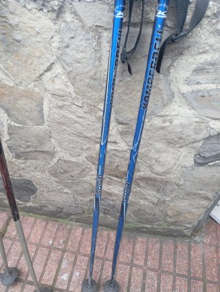 Bastones de trekking azules