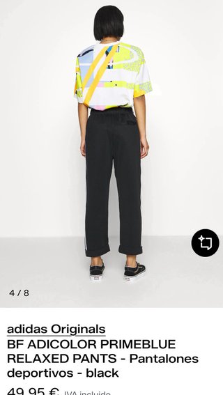 Pantalón chándal Adidas negro