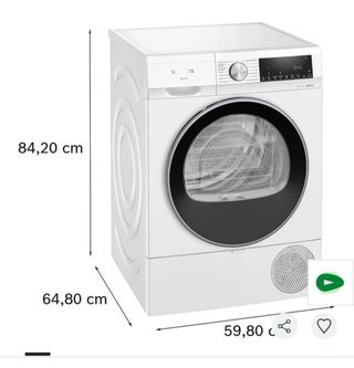 Secadora Siemens 8Kg Bomba Calor iQ500