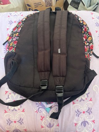Mochila Vans floral negra