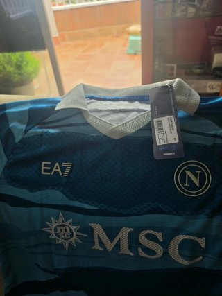 Camiseta EA7 SSC Napoli MSC Azul
