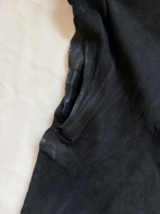Abito vintage vera pelle camoscio anni 80
