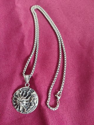 Collar Acero Sol y Luna