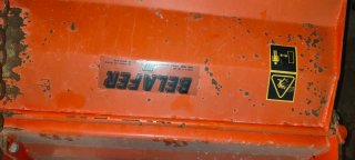 ROTOVATOR BELAFER FDR 180 CM de trabajo.